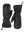 Image of two side by side heattouch hellfire magne mitts in black with mitt on left showing back of hand with button illuminated red and mitt on right upside down showing palm side of mitt