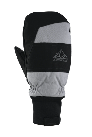Back side of Coalmont Mid Mitt in Grey