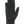 Black inner glove showing palm on a white background