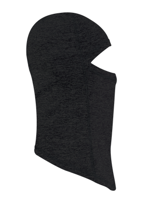 Side view of Comfort Balaclava in black heather