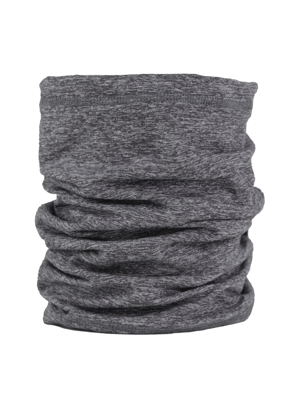 Front view of Comfort Neck Tube in heather grey
