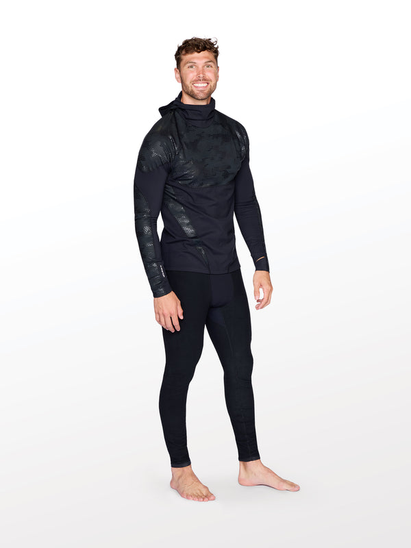 Mens Heatwave™ Body Mapped Base Layer Quick Hoodie Top