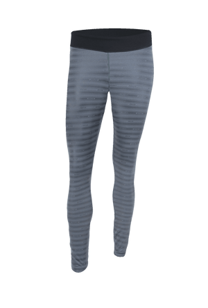 front product shot of womens grey base layer bottoms