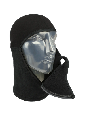 Seirus Magnemask TNT Balaclava in Black with mask open