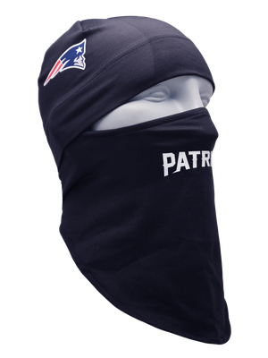 Dynamax Quick Headliner angle with Patriots text on face piece and Patriots logo on side of head