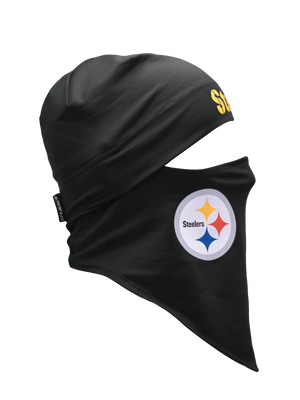 Dynamax Quick Headliner side angle with Steelers text on brim and Steelers logo on side of cheek