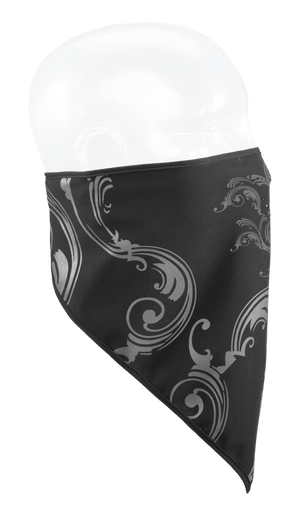 Black scrolls bandana