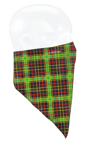 Seirus Classic Bandana black red green plaid