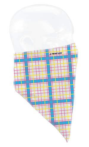 Seirus Classic Bandana white cyan plaid
