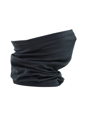 Black neck gaiter on a white background