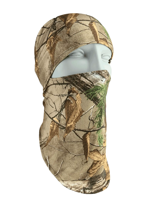 Camouflage headliner in realtree xtra print on a white background