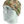 Camouflage beanie on a mannequin head against a white background