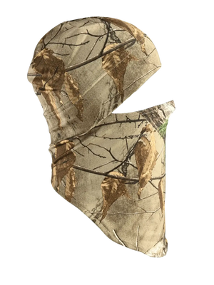 Camouflage headliner in realtree xtra print on a white background