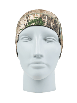Front facing shot of Heatwave Skull Liner in realtree edge print