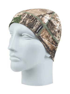 Left Angle shot of Heatwave Skull Liner in realtree edge print