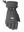 A single dark heather gray winter glove with a Denver Broncos logo on the back of the hand, featuring a wrist strap with a pull tab and a one handed wrist cinch, displayed on a white background.