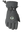 A single dark heather gray winter glove with a Green Bay Packers logo on the back of the hand, featuring a wrist strap with a pull tab and a one handed wrist cinch, displayed on a white background.