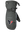 Black and gray lofted mitt with Texans logo on back of hand against a white background
