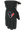 A single black form fit winter fleece glove featuring the Houston Texans logo on the back of the hand, shown against a plain white background.