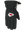 A single black form fit winter fleece glove featuring the Kansas City Chiefs logo on the back of the hand, shown against a plain white background.