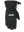 A single black form fit winter fleece glove featuring the New York Jets logo on the back of the hand, shown against a plain white background.