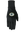 Black glove liner with a Green Bay Packers logo on the back of the hand, on a white background
