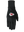 Black glove liner with a Kansas City Chiefs logo on the back of the hand, on a white background