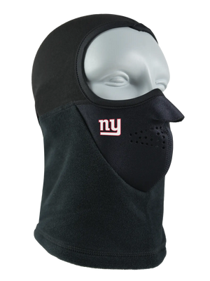 Black Headliner Balaclava with a Giants logo on a white background