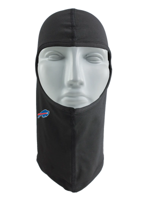 A black balaclava with a Buffalo Bills logo against a white background.