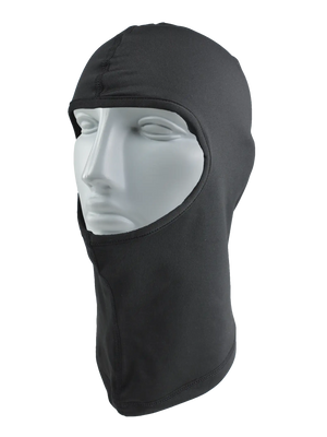 A black balaclava with a Minnesota Vikings logo against a white background.