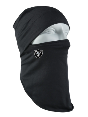 Black Quick Headliner with Raiders logo on a white background