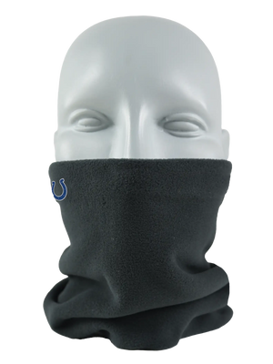 Black Seirus Micro Neck-Up covering the lower face with Indianapolis Colts logo