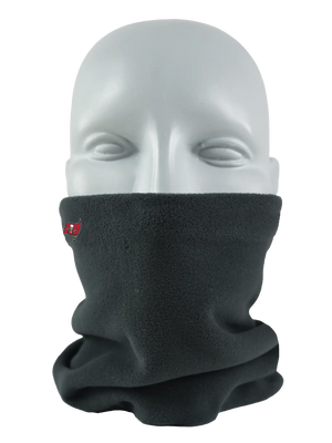 Black Seirus Micro Neck-Up covering the lower face with Tampa Bay Buccaneers logo