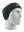 Black headband with a Broncos logo on a mannequin head against a white background