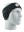 Black headband with a Steelers logo on a mannequin head against a white background