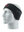 Black headband with a Cardinals logo on a mannequin head against a white background