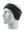 Black headband with a Bills logo on a mannequin head against a white background