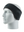 Black headband with a Panthers logo on a mannequin head against a white background