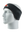 Black headband with a Browns logo on a mannequin head against a white background