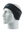 Black headband with a Packers logo on a mannequin head against a white background
