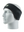 Black headband with a Packers logo on a mannequin head against a white background