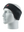 Black headband with a Texans logo on a mannequin head against a white background