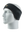 Black headband with a Saints logo on a mannequin head against a white background