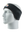 Black headband with a Steelers logo on a mannequin head against a white background