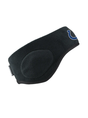 Black headband with a Colts logo against a white background
