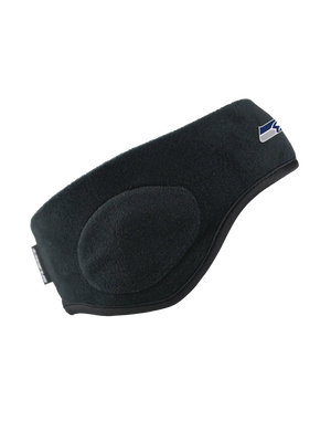 Black headband with a Seahawks logo against a white background