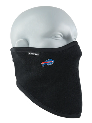 Black polar scarf with a Bills logo on a white background
