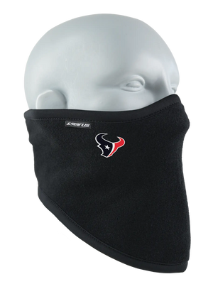 Black Polar Scarf with a Texans logo on a white background