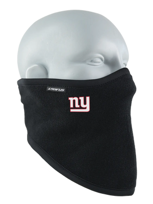 Black polar scarf with a Giants logo on a white background