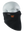 Black polar scarf with a Commanders logo on a white background